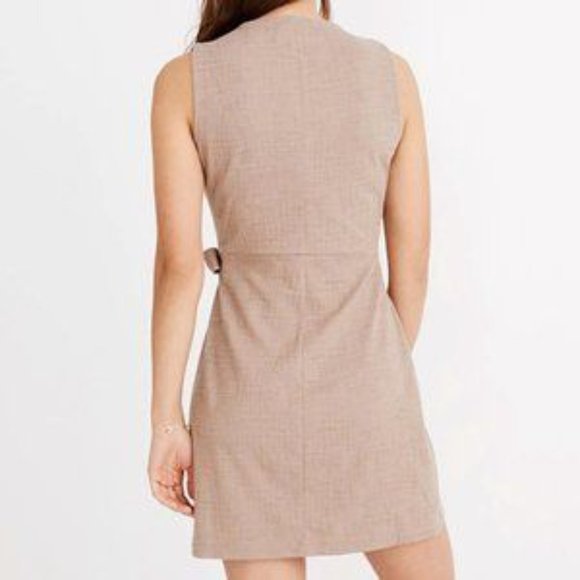 Madewell Side-Tie Dress - XS - Tan - Picture 2 of 6
